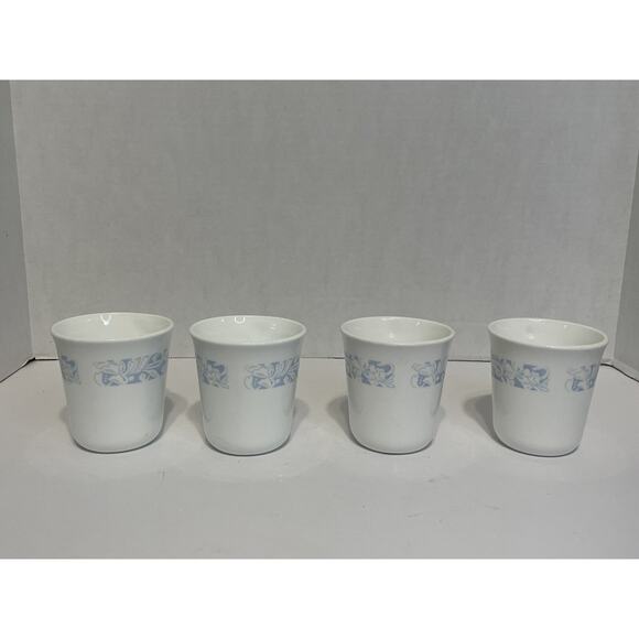 Corelle Corning Ware Coffee Cups Mugs Sea & Sand or Morning Light Set of 4 Vtg - Picture 5 of 9